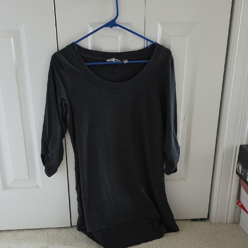 Athleta Charcoal Gray Shiva Tee